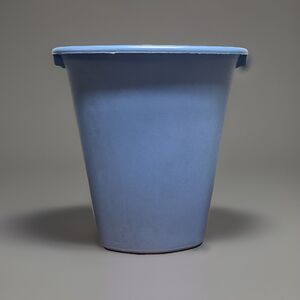 VTG 1998 Rubbermaid Vanity Waste Basket Trash Can 2305 Country Cottage Blue 3Gal